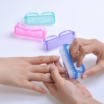 Handle Grip Nail Brush Pedicure Fingernail Scrub Cleaning Brushes for Toes and Nails Cleaner