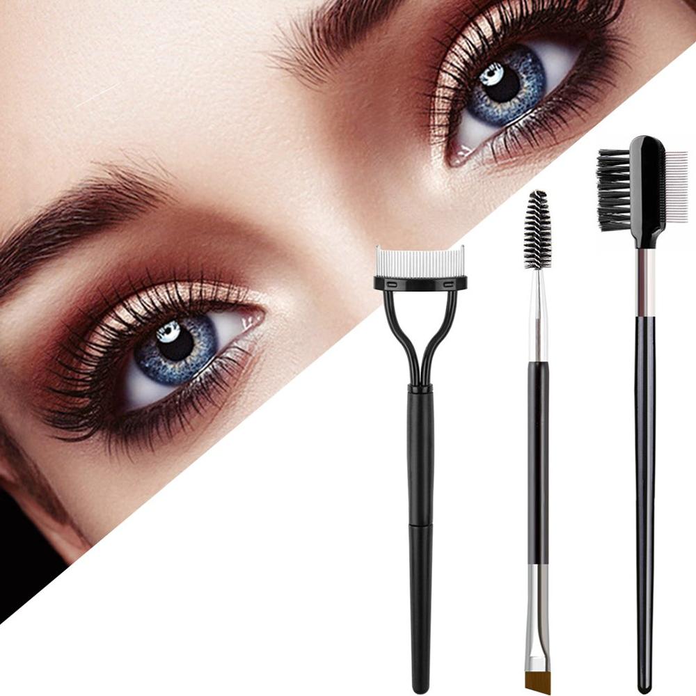 Eyebrow Steel Brow Brush Comb Curlers Makeup Grooming Tool